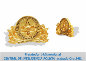 "PIN EMPRESARIAL PERSONALIZADO TRIDIMENSIONAL FUNDIDO."