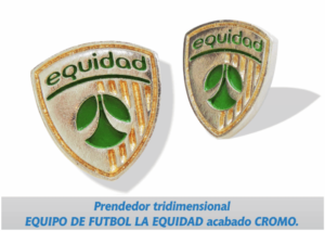 "PIN EMPRESARIAL PERSONALIZADO TRIDIMENSIONAL FUNDIDO."