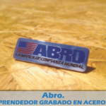 ABRO - PIN GRABADO EN ACERO