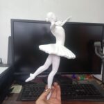 IMPRESIÓN 3D EN PLA, ESCULTURA BAILARINA.