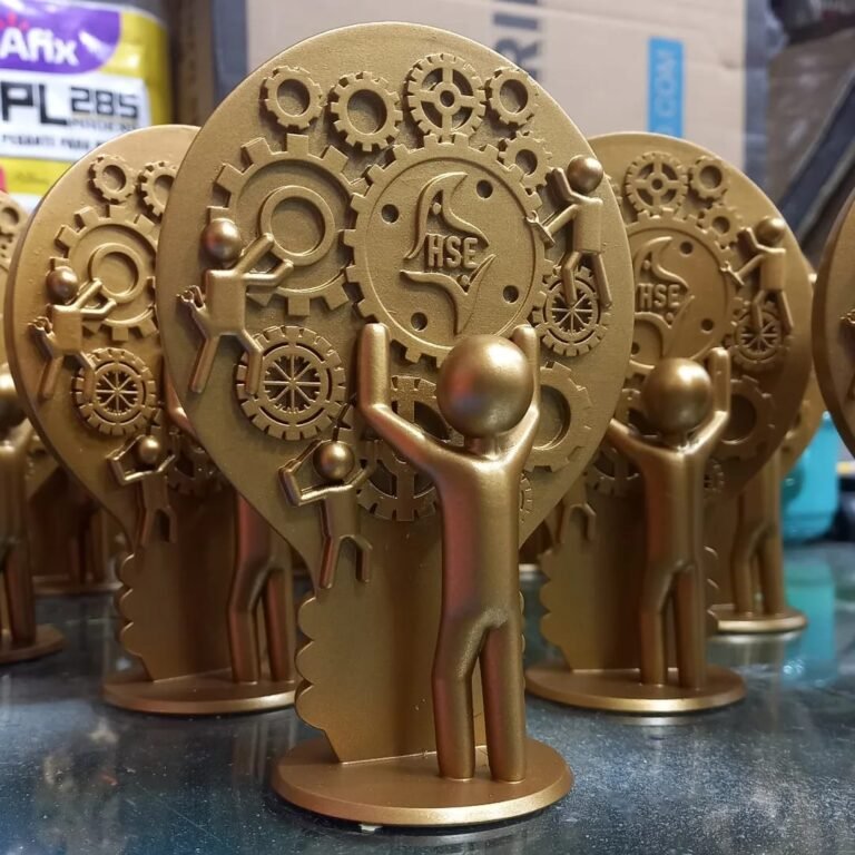 Galardón corporativo personalizado Mecanismo de la Innovación con engranajes