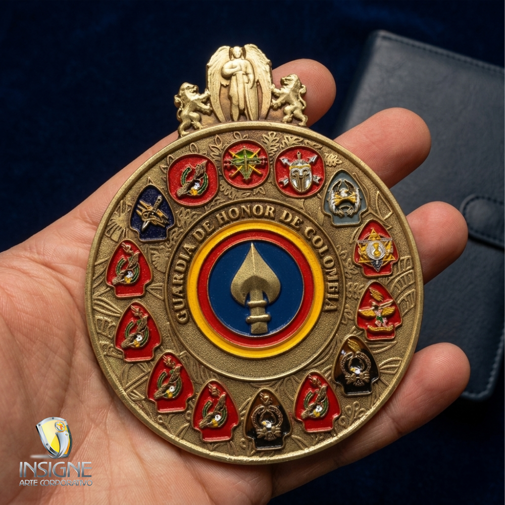 MONEDA EJERCITO TROQUELADA EN BRONCE.